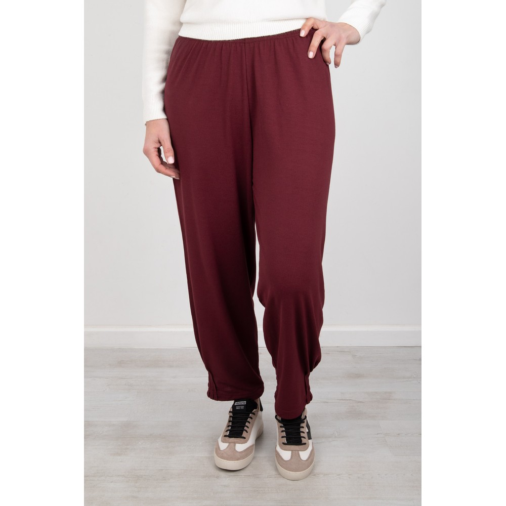 Masai Clothing MaPatti Tawny Port Essential Jersey Trousers Tawny Port