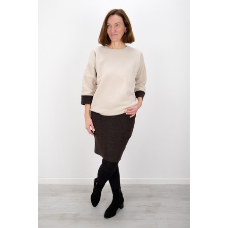 Henriette Steffensen Chokolate Short Fleece Skirt - Brown