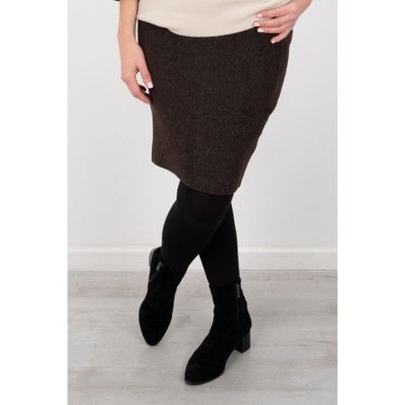 Henriette Steffensen Chokolate Short Fleece Skirt - Brown