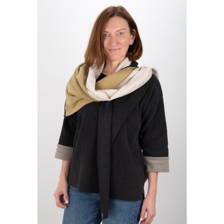 Henriette Steffensen No Waste Triangle Patch Fleece Scarf - Green