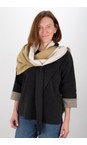 Henriette Steffensen Olive / Soft Black / Kit No Waste Triangle Patch Fleece Scarf  