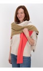 Henriette Steffensen Olive / Tomato / Kit No Waste Triangle Patch Fleece Scarf  
