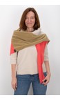 Henriette Steffensen Olive / Tomato / Kit No Waste Triangle Patch Fleece Scarf  