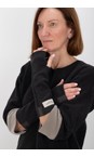 Henriette Steffensen Soft Black Soft Black Fleece Wrist Warmers  