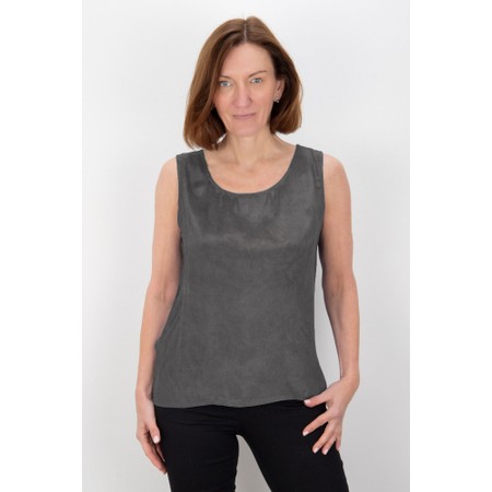 Yauvan Charcoal Essential Soft Viscose Vest Top - Black