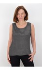 Yauvan Charcoal Charcoal Essential Soft Viscose Vest Top  