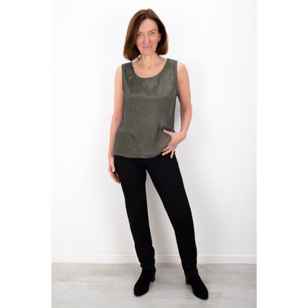 Yauvan Khaki Essential Soft Viscose Vest Top - Green