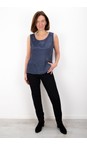 Yauvan Navy Navy Essential Soft Viscose Vest Top  