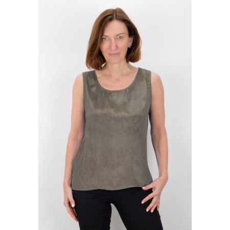 Yauvan Smoke Essential Soft Viscose Vest Top - Beige