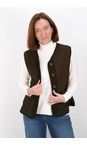 Amazing Woman Dark Chocolate Teddy Borg Dark Chocolate Fleece Gilet  