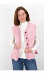 Amazing Woman Pale Pink Teddy Borg Pale Pink Fleece Gilet  