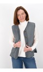 Amazing Woman Silver Teddy Borg Silver Fleece Gilet  