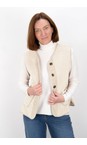 Amazing Woman Cream Teddy Borg Cream Fleece Gilet  