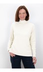 Polo Cream Loose Fit Polo Neck Knit