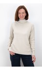 Amazing Woman Ivory Polo Ivory Loose Fit Polo Neck Knit  