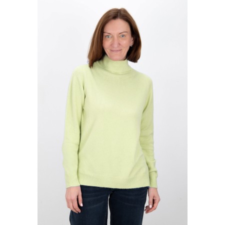 Amazing Woman Polo Leek Loose Fit Polo Neck Knit - Green