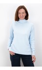 Amazing Woman Pale Blue Polo Pale Blue Loose Fit Polo Neck Knit  