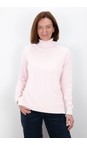 Amazing Woman Pale Pink Polo Pale Pink Loose Fit Polo Neck Knit  