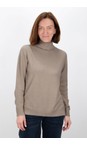 Amazing Woman Smoke Polo Smoke Loose Fit Polo Neck Knit  