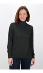 Amazing Woman Charcoal Polo Charcoal Loose Fit Polo Neck Knit  