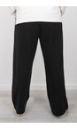 Amazing Woman Black  Gina Black Long Bubble Jersey Trousers  