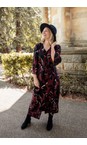 KAFFE Windsor Wine / Black Amille Dress  
