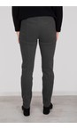 Robell Dark Grey 95 Marie Dark Grey Stretch Cotton Velvet Full Length Trouser  