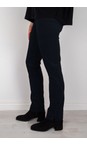 Robell Navy Marie Navy Stretch Cotton Velvet Full Length Trouser  