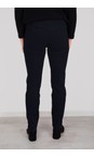 Robell Navy Marie Navy Stretch Cotton Velvet Full Length Trouser  