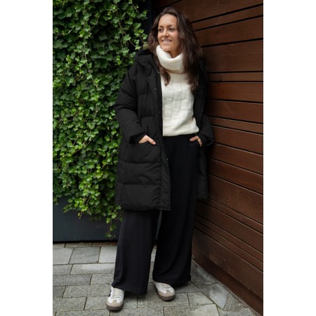 Masai Clothing MaThilde Black Oversized Down Coat - Black