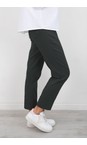 Robell Anthracite 97 Bella 09 Anthracite Ankle Length Crop Cuff Trouser  