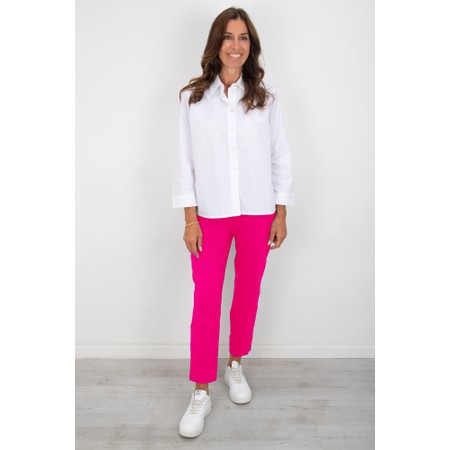 Robell Bella 09 Cabaret Pink Ankle Length 7/8 Cuff Trouser - Pink