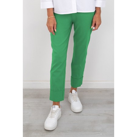 Robell Bella 09 Emerald Ankle Length 7/8 Cuff Trouser - Green