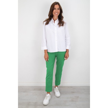 Robell Bella 09 Emerald Ankle Length 7/8 Cuff Trouser - Green