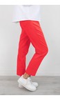 Robell Hot Coral 330 Bella 09 Hot Coral Ankle Length 7/8 Cuff Trouser  