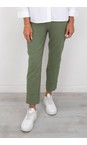 Robell Khaki 881 Bella 09 Khaki Ankle Length Crop Cuff Trouser  