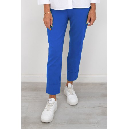 Robell Bella 09 Ankle Length 7/8 Cuff Trouser - Blue