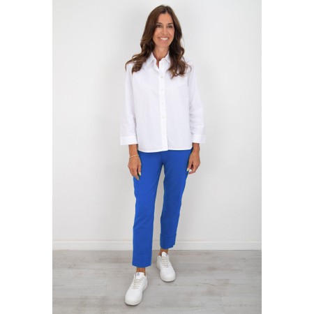 Robell Bella 09 Ankle Length 7/8 Cuff Trouser - Blue