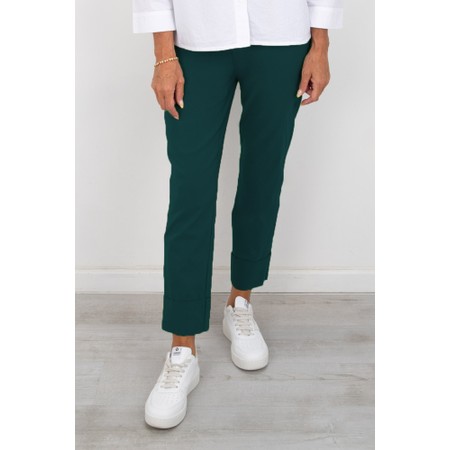 Robell Bella 09 Petrol Ankle Length 7/8 Cuff Trouser - Blue