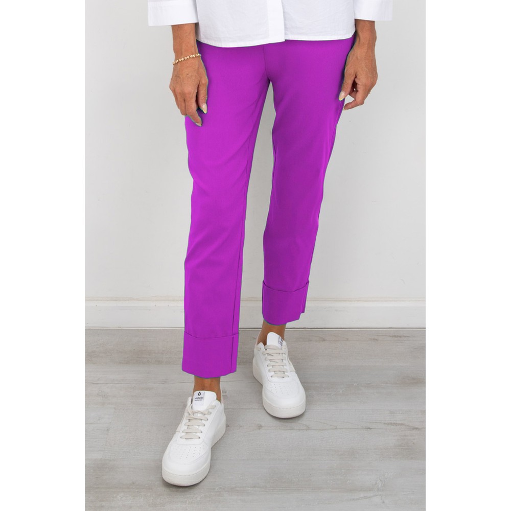 Robell Bella 09 Phlox Pink Ankle Length 7/8 Cuff Trouser Phlox Pink 435