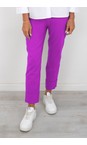 Robell Phlox Pink 435 Bella 09 Phlox Pink Ankle Length 7/8 Cuff Trouser  