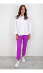 Robell Phlox Pink 435 Bella 09 Phlox Pink Ankle Length 7/8 Cuff Trouser  
