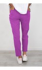 Robell Phlox Pink 435 Bella 09 Phlox Pink Ankle Length 7/8 Cuff Trouser  