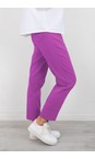 Robell Phlox Pink 435 Bella 09 Phlox Pink Ankle Length 7/8 Cuff Trouser  