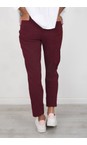 Robell Sangria 562 Bella 09 Sangria Ankle Length 7/8 Cuff Trouser  