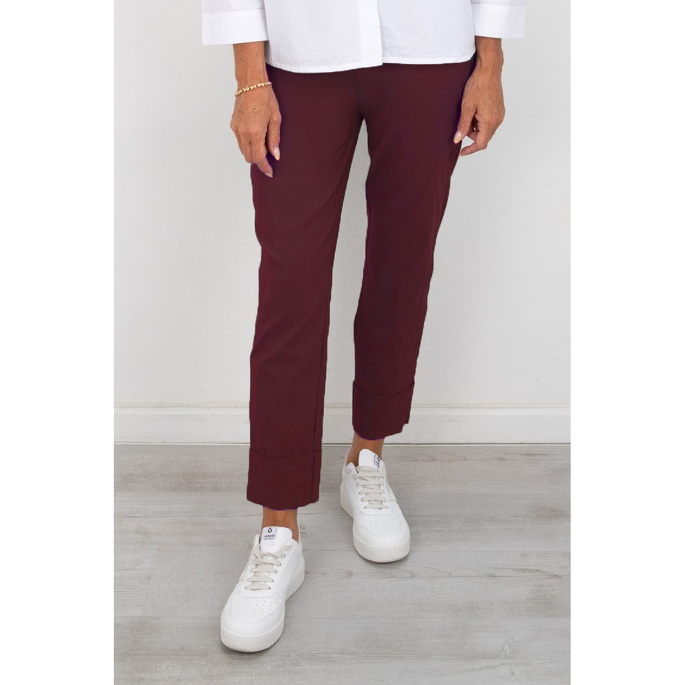 Robell Bella 09 Sangria Ankle Length 7/8 Cuff Trouser Sangria 562