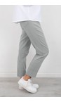 Robell Stone Grey 920 Bella 09 Stone Grey Ankle Length 7/8 Cuff Trouser  
