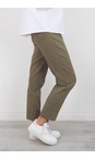 Robell Taupe 17 Bella 09 Taupe Ankle Length Crop Cuff Trouser  