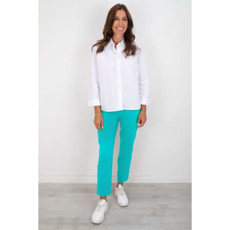 Robell Bella 09 Ankle Length 7/8 Cuff Trouser - Turquoise
