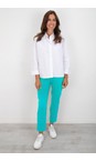 Robell Turquoise 760 Bella 09 Ankle Length 7/8 Cuff Trouser  